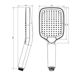 Душевая лейка Am.Pm Func F028F000 хром